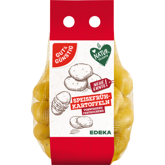 GUT&GÜNSTIG Frühkartoffeln vorwiegend festkochend 2,5kg 