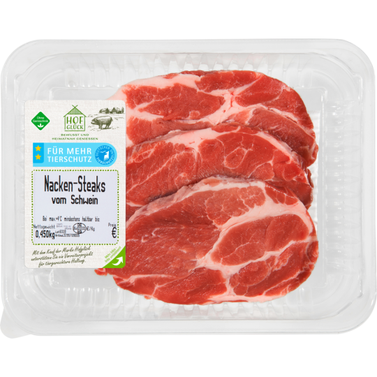 Hofglück Schweine-Nackensteak 3 Stück 