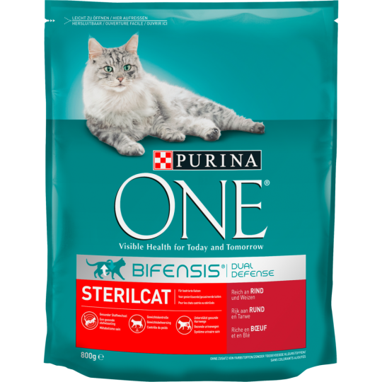 Purina ONE Bifensis Sterilcat Rind 800 g 