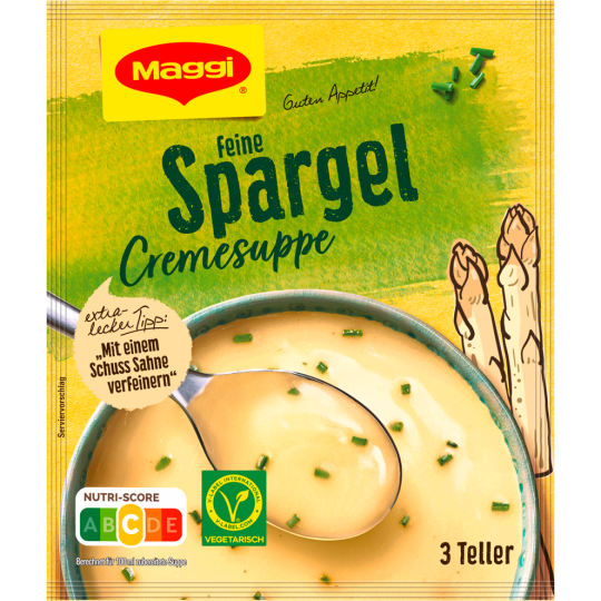 Maggi Guten Appetit Spargel Cremesuppe für 3 Teller 