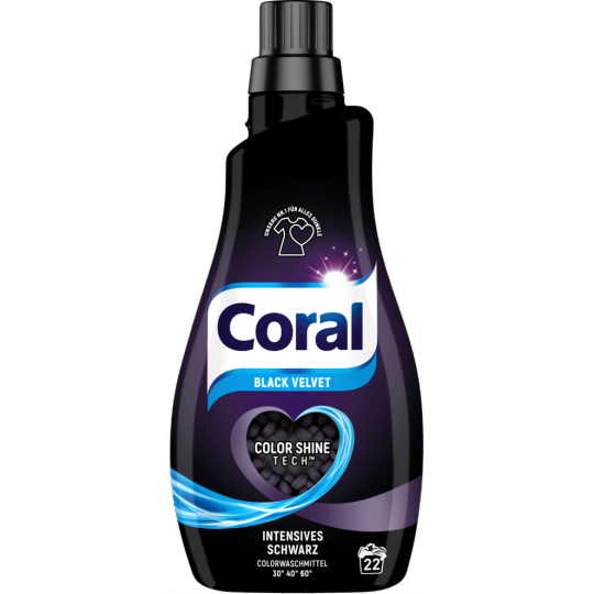 Coral Black Velvet 22 Waschladungen 