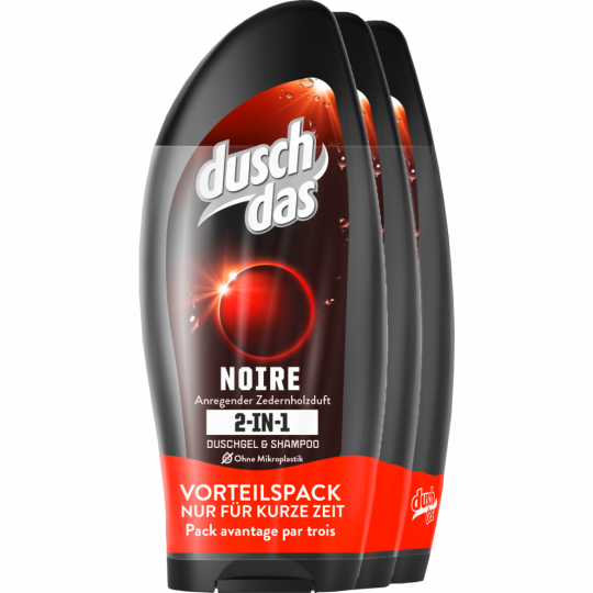 duschdas Duschgel Noire Dreierpack 3 x 250 ml 