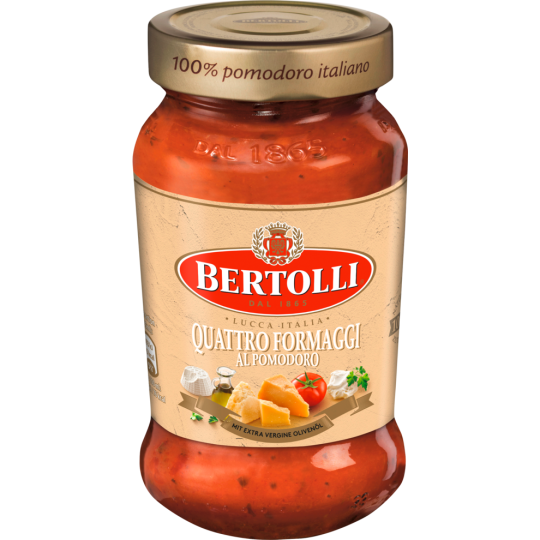 BERTOLLI Quattro Formaggi Al Pomodoro 400 g 