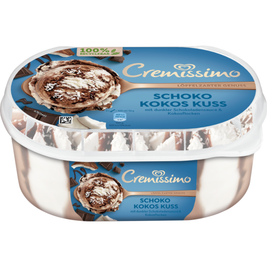 LANGNESE Cremissimo Schoko Kokos Kuss 900 ml 