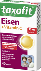 taxofit Eisen + Vitamin C Tabletten 40 Kapseln 