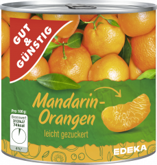 GUT & GÜNSTIG Mandarin-Orangen 175 g 
