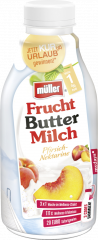 müller Fruchtbuttermilch Pfirsich-Nektarine max. 1 % Fett 500 g 
