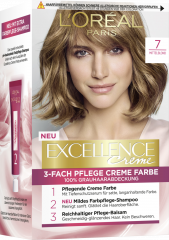 L'ORÉAL Excellence 3-fach Pflege Creme Farbe 7 Mittelblond 