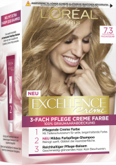 L'ORÉAL Excellence 3-fach Pflege Creme Farbe 7.3 Haselnussblond 