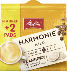 Melitta Harmonie Mild Kaffeepads 16 + 2 Pads 