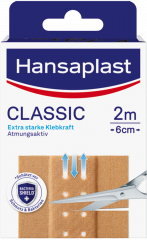 Hansaplast Classic 2 m x 6 cm 20 Stück 