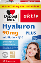 Doppelherz Hyaluron Plus 90 mg mit Biotin + Q10 30 Kapseln 
