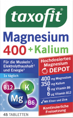 taxofit Magnesium 400 + Kalium 45 Tabletten 
