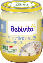 Bebivita Bio Frühstücks-Müesli Apfel-Pfirsich ab 10.Monat 160 g 
