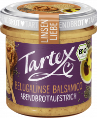 Tartex Bio Linsen Liebe Brotaufstrich Belugalinse Balsamico 140 g 