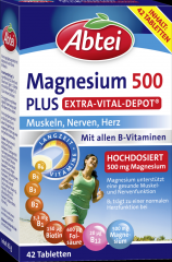 Abtei Magnesium 500 Plus Extra-Vital-Depot 42 Tabletten 
