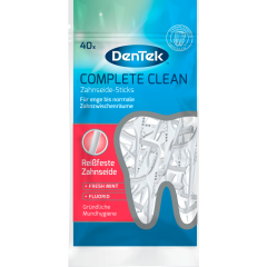 DenTek Complete Clean Zahnseide + Sticks 40 Stück 