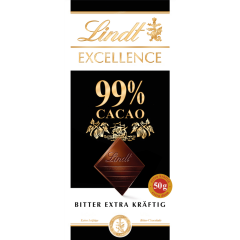 Lindt Excellence Bitter Extra Kräftig 99% Cacao 50 g 