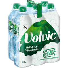 Volvic Mineralwasser Naturelle - 6-Pack 6 x 1 l 