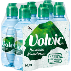 Volvic Mineralwasser Naturelle Kids 0,33 l - Doppel- / Sammelpackung 6 x          0.330L 