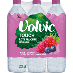 Volvic Touch Rote Früchte-Geschmack - 6-Pack 6 x 1,5 l 