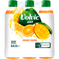 Volvic Juicy Orange-Mango 0,5 l - Doppel- / Sammelpackung 6 x          0.500L 