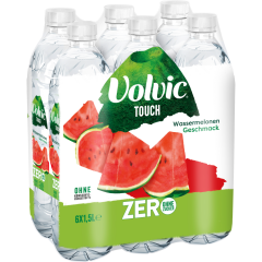 Volvic Touch Zero Wassermelone 1,5 l - Klarsicht- / Packung 6 x          1.500L 