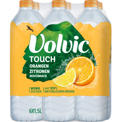Volvic Touch Orange-Zitrone - 6-Pack 6 x 1,5 l 