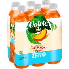 Volvic Tee Zero Pfirsich - 6-Pack 6 x 1,5 l 
