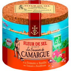 Le Saunier De Camargue Bio Fleur de Sel Tomate Basilikum 125 g 