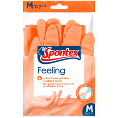 Spontex Feeling Handschuhe Gr.7-7,5 M 1 Paar 