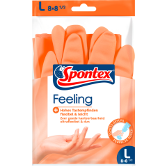 Spontex Feeling Handschuhe Gr.8-8,5 L 1 Paar 