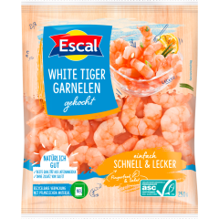 Escal ASC White Tiger Garnelen gekocht 250 g 