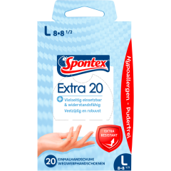 Spontex Extra 20 Einmalhandschuhe L 20 Stück 