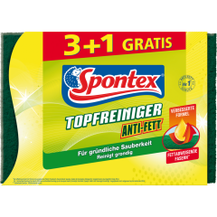 Spontex Topfreiniger Anti-Fett 3 + 1 Stück 