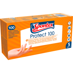 Spontex Protect 100 Einmalhandschuhe Gr. 6-6,5 100 Stück 