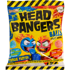 Head Bangers Balls Crazy Sour Himbeere & Erdbeere 135 g 