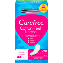 Carefree Cotton Feel Normal Slipeinlagen 20 Stück 
