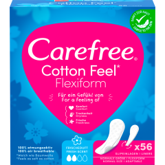 Carefree Cotton Feel Flexiform Frischeduft 56 Stück 
