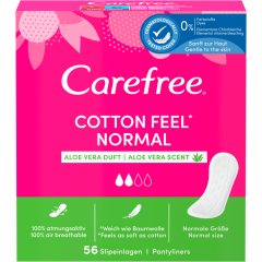 Carefree Cotton Feel Normal Aloe Slipeinlagen 56 Stück 