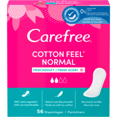 Carefree Cotton Feel Normal Frischeduft Slipeinlagen 56 Stück 