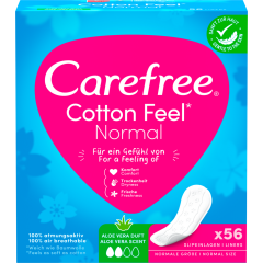 Carefree Cotton Feel Normal Aloe Vera 56 Stück 