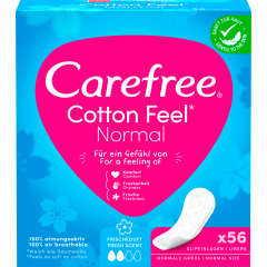 Carefree Cotton Feel Normal Frischeduft 56 Stück 