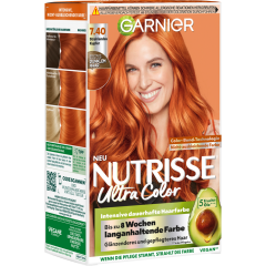 Garnier Nutrisse Farbsensation intensive und dauerhafte Haarfarbe 7.40 Strahlendes Kupfer 