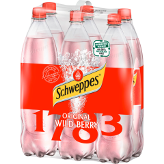 Schweppes Original Wild Berry 1,25 l - Klarsicht- / Packung 6 x          1.250L 