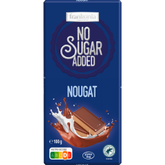 frankonia NO SUGAR ADDED Nougat Schokolade 100 g 