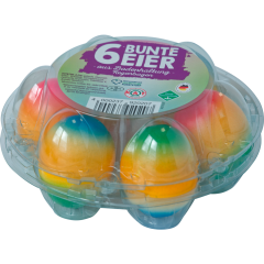 Regenbogen Eier aus Bodenhaltung 6 Stück 