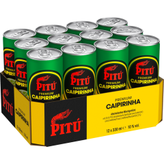 PITÚ Premium Caipirinha 10 % vol. 0,33 l - Klarsicht- / Packung 12 x          0.330L 