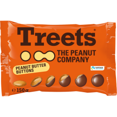 Treets Peanut Butter Buttons 150 g 
