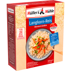 Müller´s Mühle Langkorn Parboiled Kochbeutel Reis 4 x 125 g 